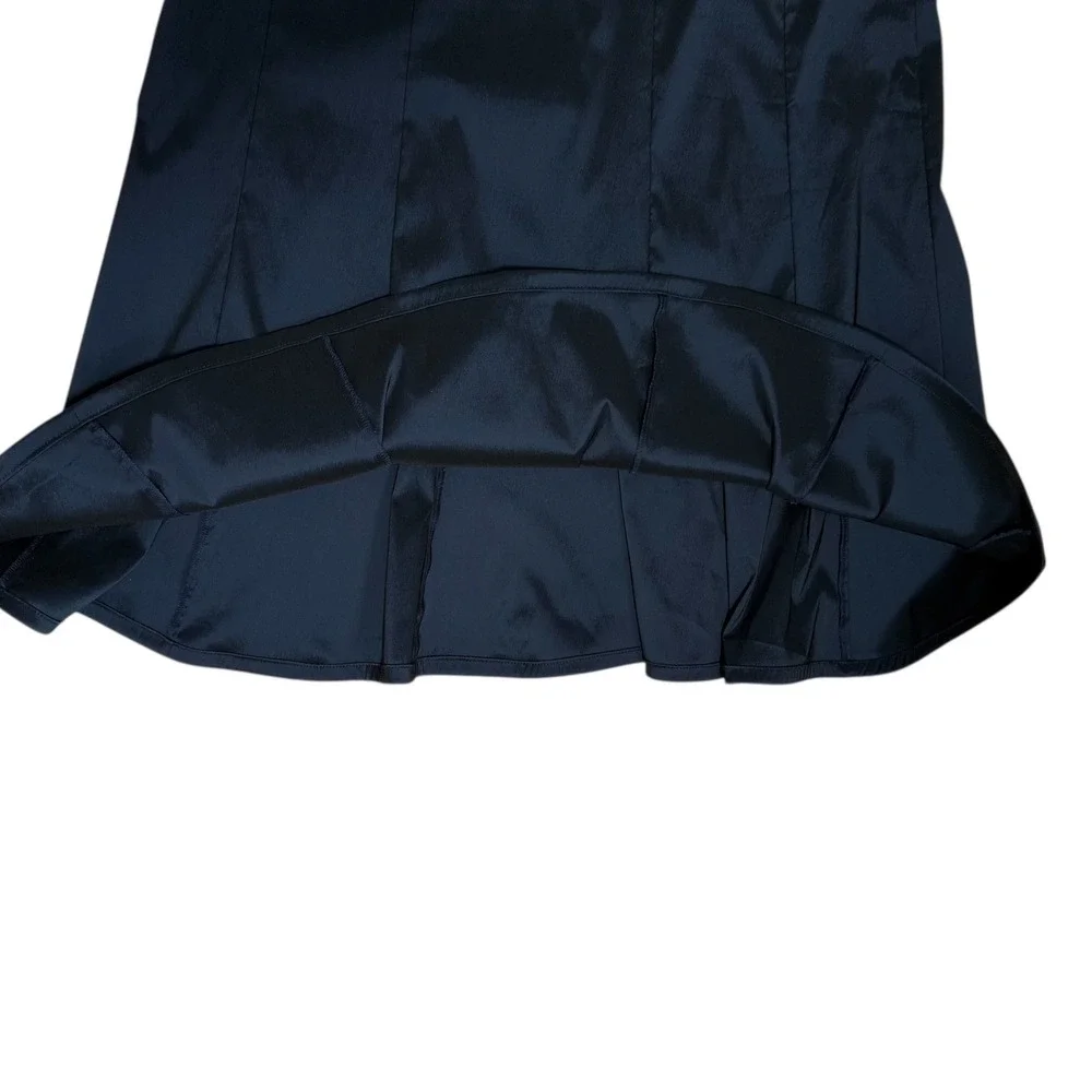 Tadashi Skirt Womens Size 16 Navy Blue Formal Full Length Trumpet Skirt